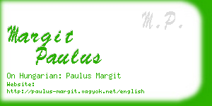 margit paulus business card